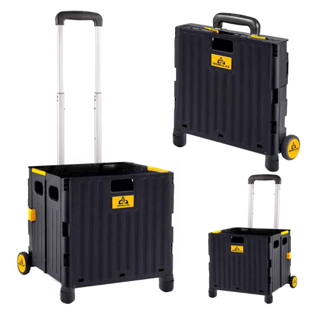 Carrinho Dobrável Multiuso Com Alça Dobrável 65l Gorillaz em Oferta na Shopee