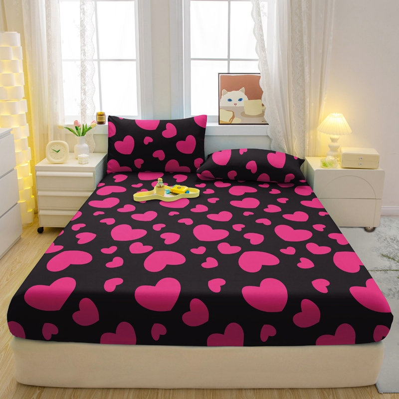 Jogo de Lençol Queen 3 Peças Micropercal Casal  Com Elastico  Estampas Variadas em Oferta na Shopee