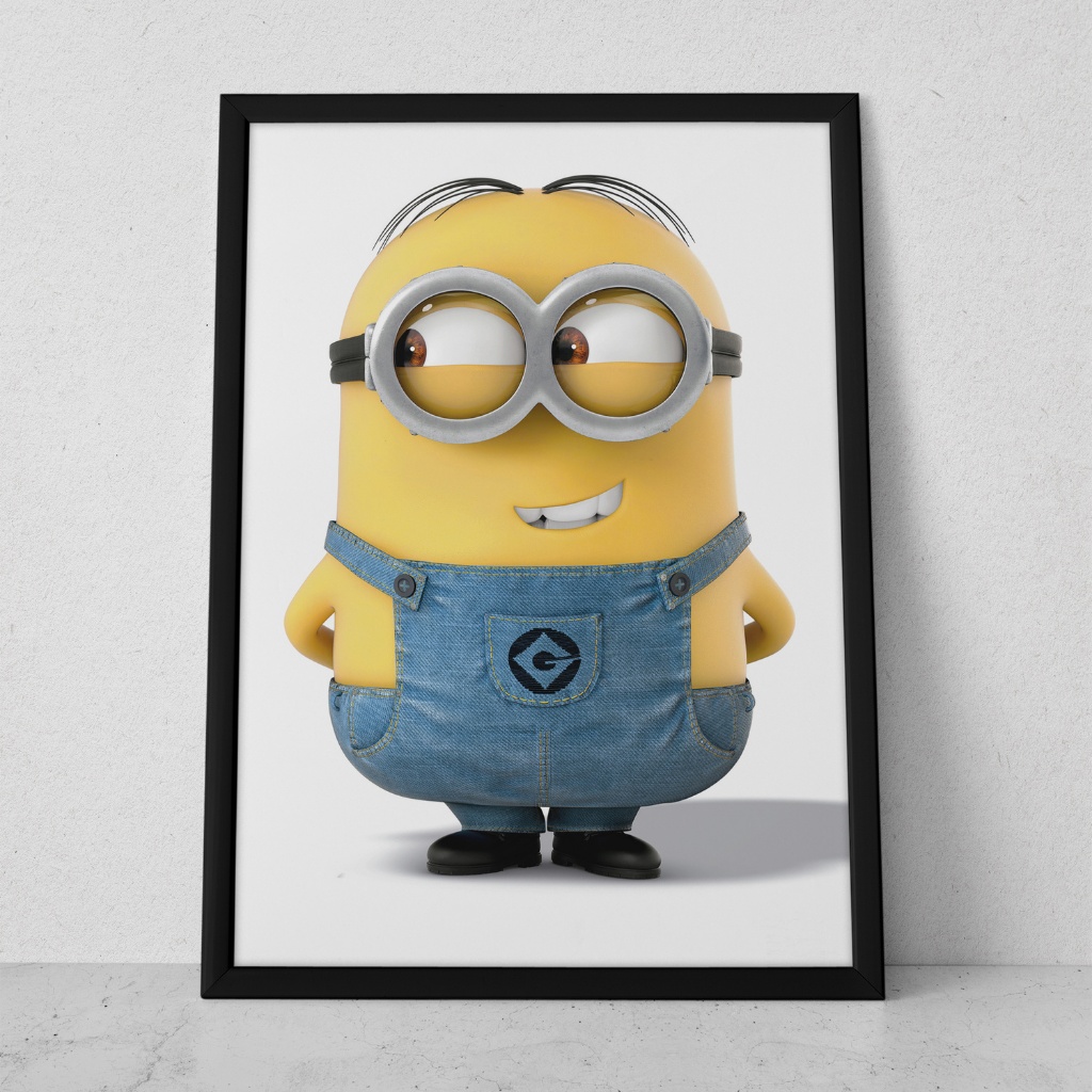 Quadro Decorativo Placa 80x60 mdf alta resolução full hd MINION KEVIN sala quarto escritório
