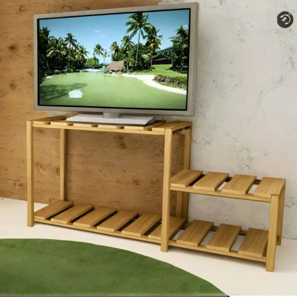 Rack Estante para sala de estar para televisão sapatos Multiuso Pinus