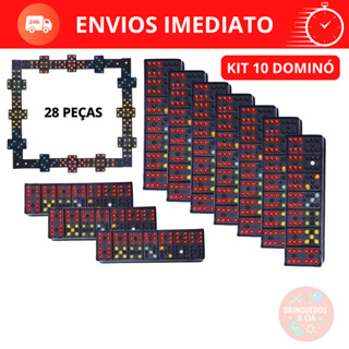 Kit 10x Jogo de Dominó – Educativo e Divertido | Ideal para Crianças e Adultos em Oferta na Shopee