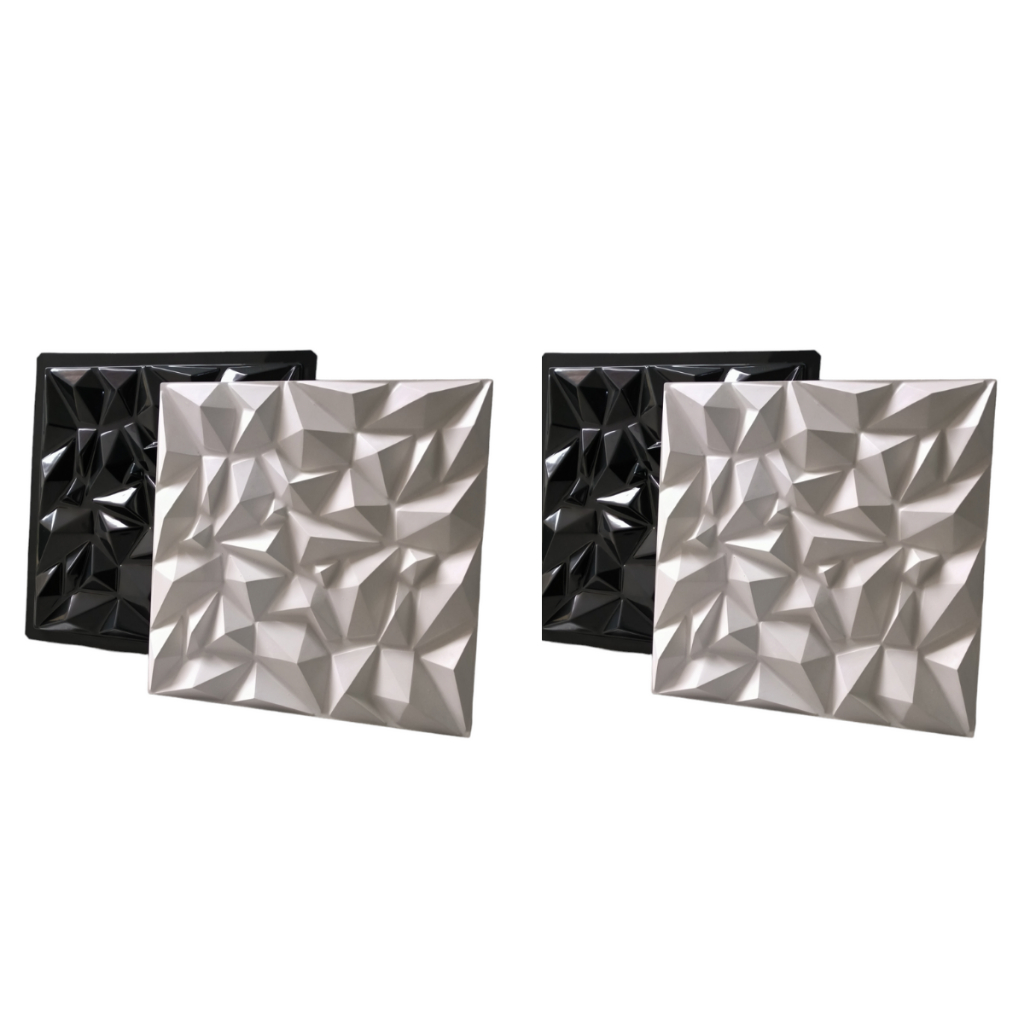 2 Formas 3D Modelo Diamante Forma 3D Para Gesso e Cimenticia Molde 3D em ABS