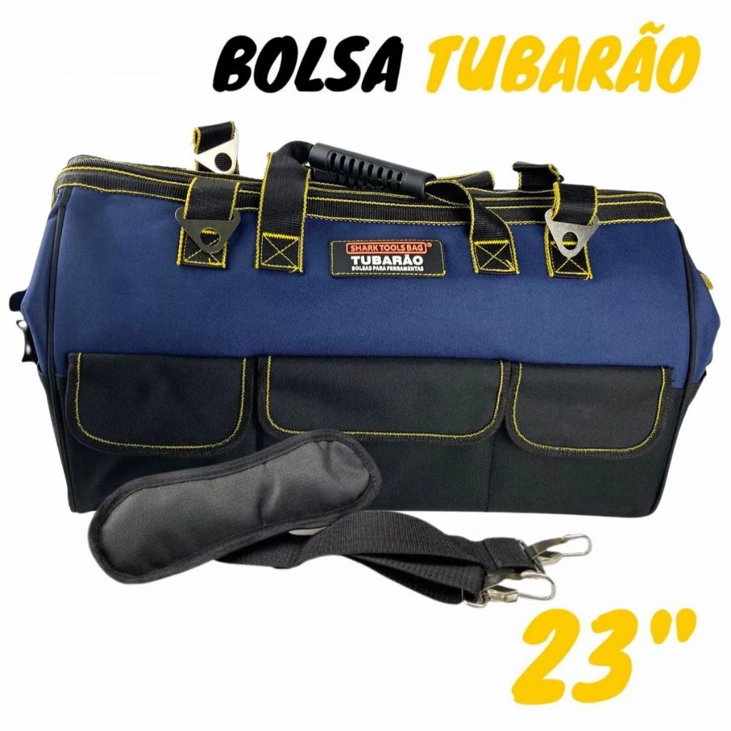 Bolsa para Ferramentas 23" Lona Reforçada Eletricista Hobby - Airaj / Tubarão