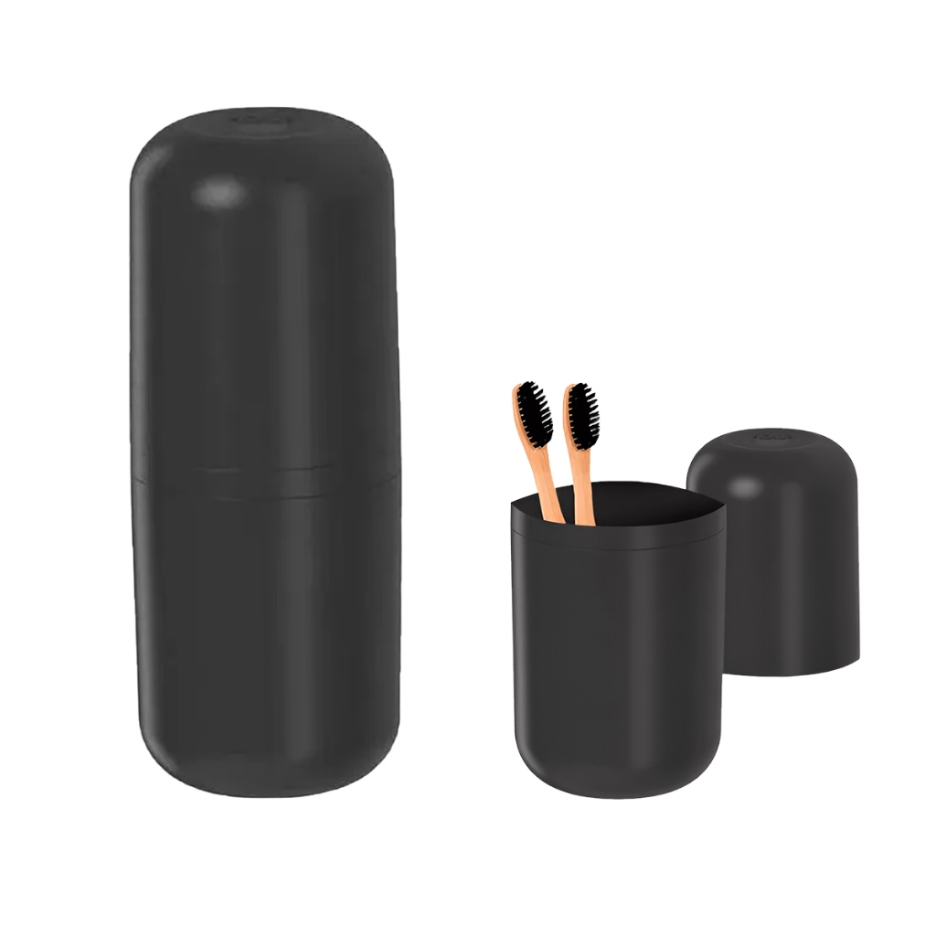 Porta Escova Creme Dental Com tampa Bold Ou em Oferta na Shopee