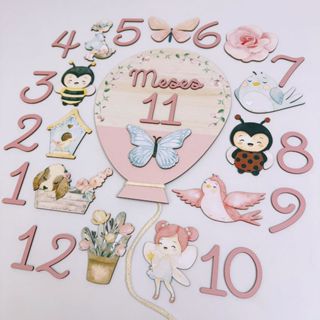 Kit Mesversário Balão - Jardim Encantado Menina em Oferta na Shopee