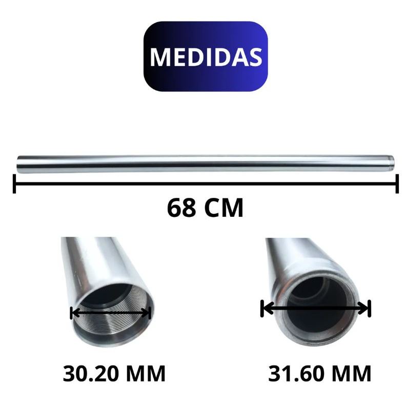 Cilindro Bengala Yamaha Xtz 150 Crosser Tubo Interno Modelo Original — imagem 2 de 2