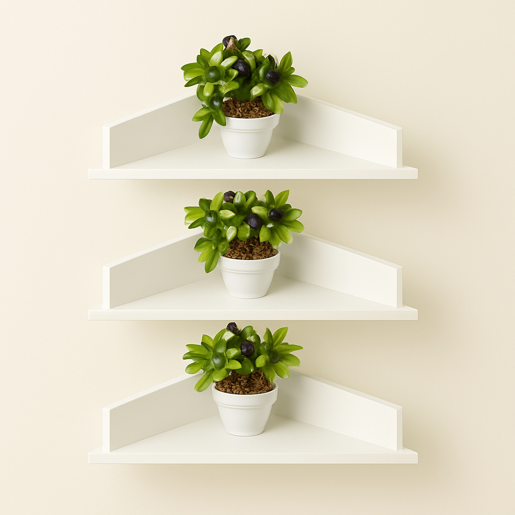 Trio Prateleira Canto em MDF em Oferta na Shopee