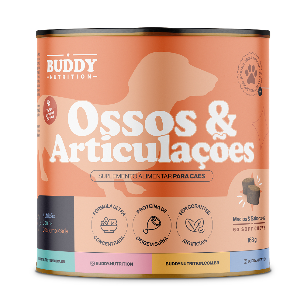 Ossos & Articulações - Suplemento Alimentar Para Cães - Buddy Nutrition em Oferta na Shopee