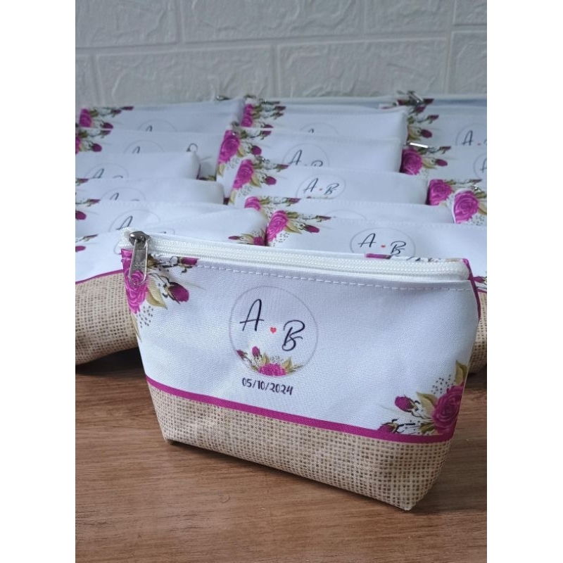 10 Necessaire personalizada lembrancinha casamento aniversário