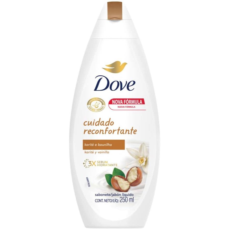 Sabonete Dove Liquido Karite 250ml em Oferta na Shopee