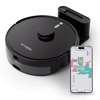 Robô Aspirador De Pó Velds Wi-fi 3 Em 1 - Varre + Aspira E Passa Pano com Mapeamento Via App Bivolt
