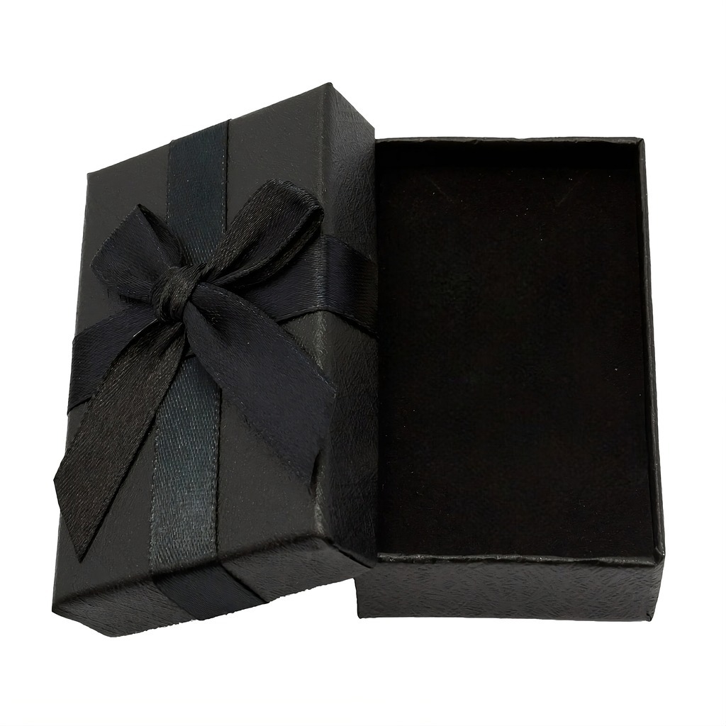 Caixa de Joia Para Presente Preto Universal Caixinha em Oferta na Shopee