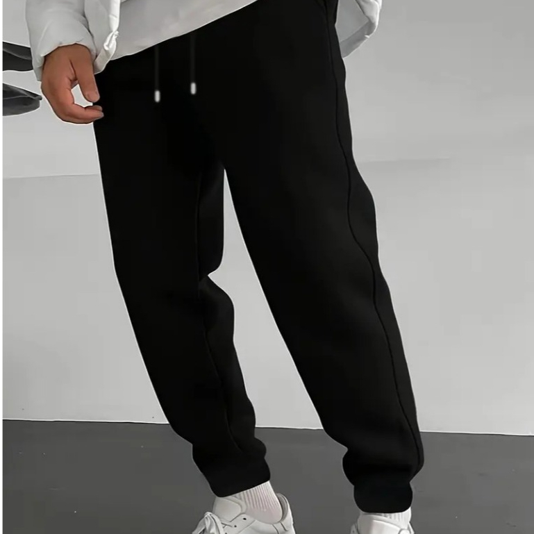 Calça Moletom Basica Jogger Flanelado Com Bolso Unissex Masculino Feminino Esportes Algodão