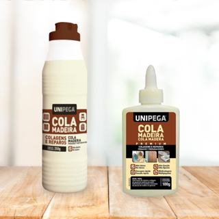 Cola Madeira Alto Desempenho Secagem Rápida Unipega 250g 100g Móvel Cadeira Taco Painel Colagem Reparo Forte Laminados em Oferta na Shopee