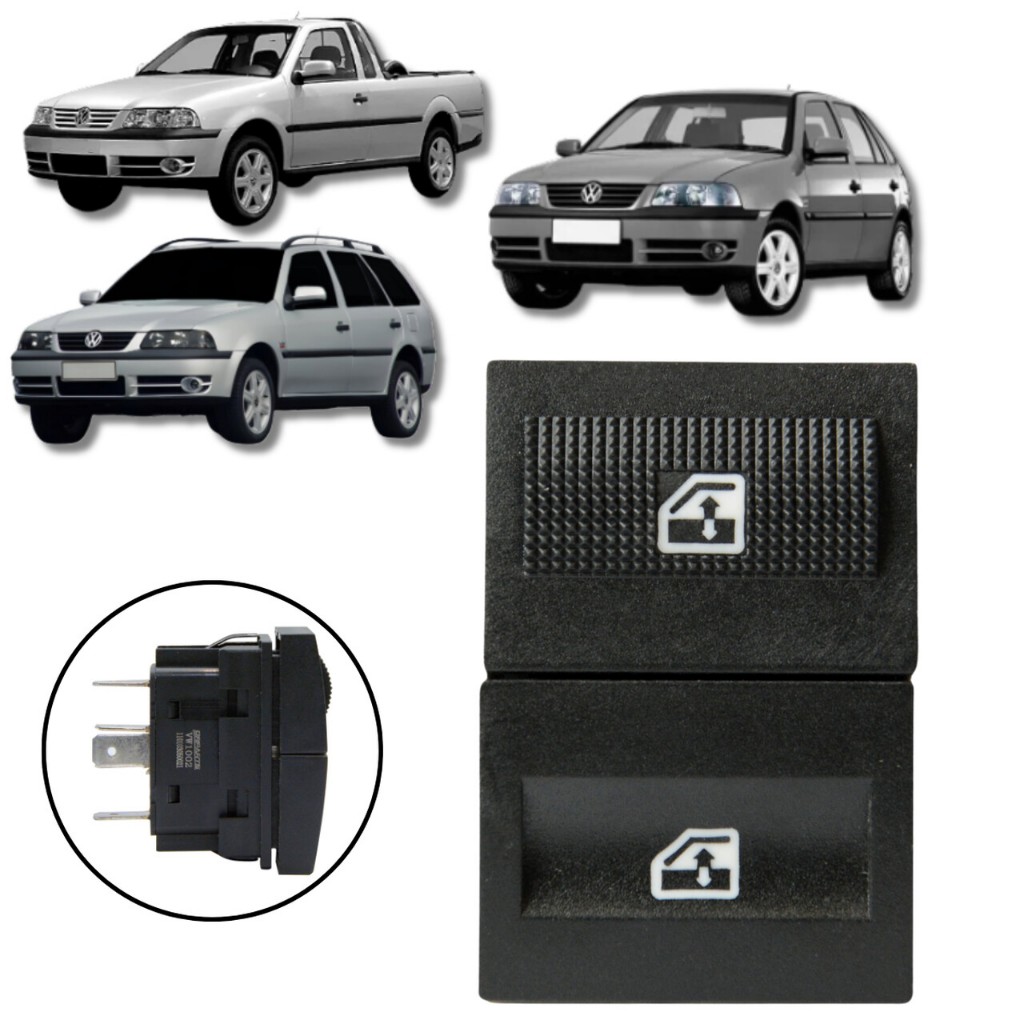 BOTÃO INTERRUPTOR VIDRO ELÉTRICO VW GOL G3 1999/ PARATI SAVEIRO
