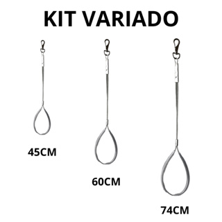 Kit Conjunto Com 3 Guias De Contenção Para Cães Banho e Tosa Veterinário Pet – Aço Revestido em Oferta na Shopee
