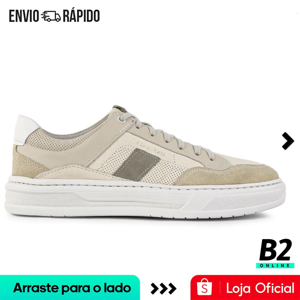 Sapatênis Democrata Denim Wide Masculino Original Com Nota Fiscal e Garantia em Oferta na Shopee