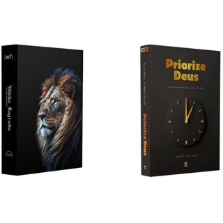 Kit Devocional Priorize Deus 2025 + Bíblia Sagrada ACF | Letra Grande | Leão Alteza em Oferta na Shopee