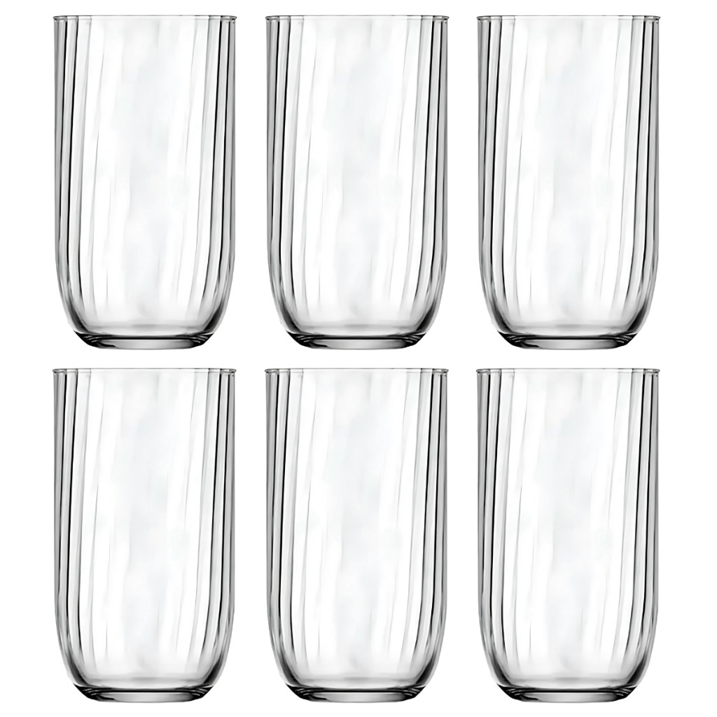 Jogo 6 Copos Long Drink Fiore 315ml Nadir Para Sucos e Refrigerantes