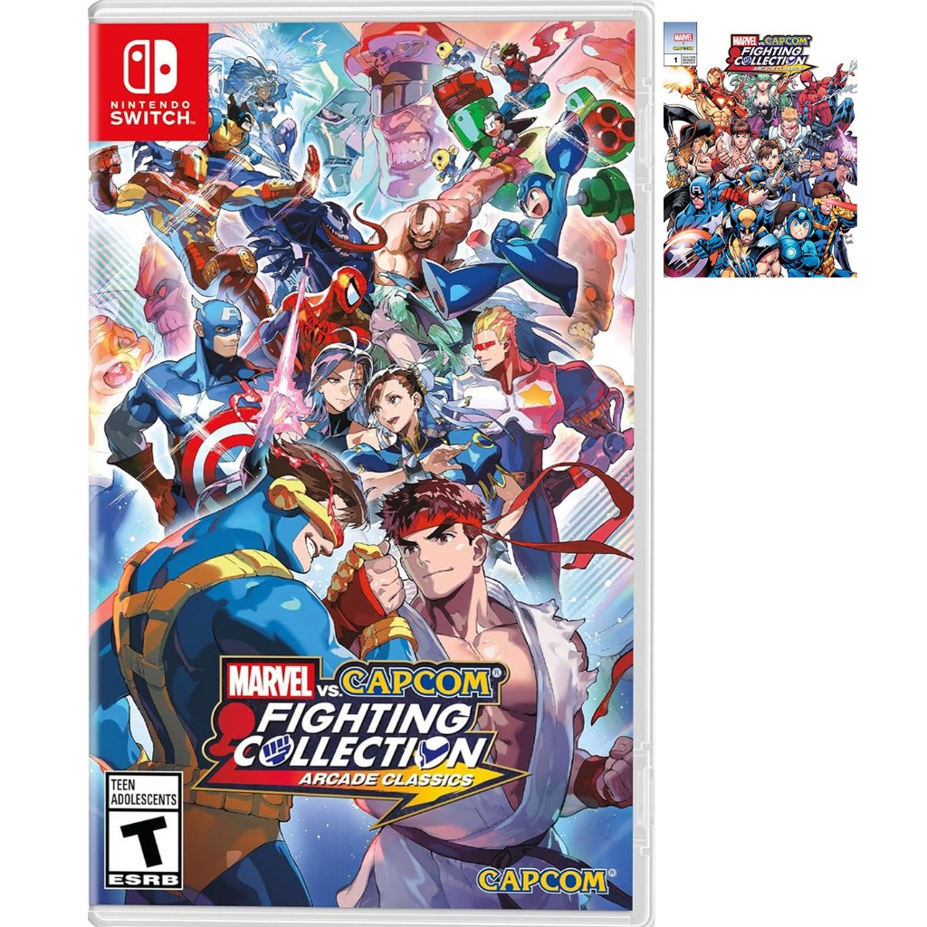 Marvel vs Capcom Fighting Collection Arcade Classics Switch Acompanha Comic