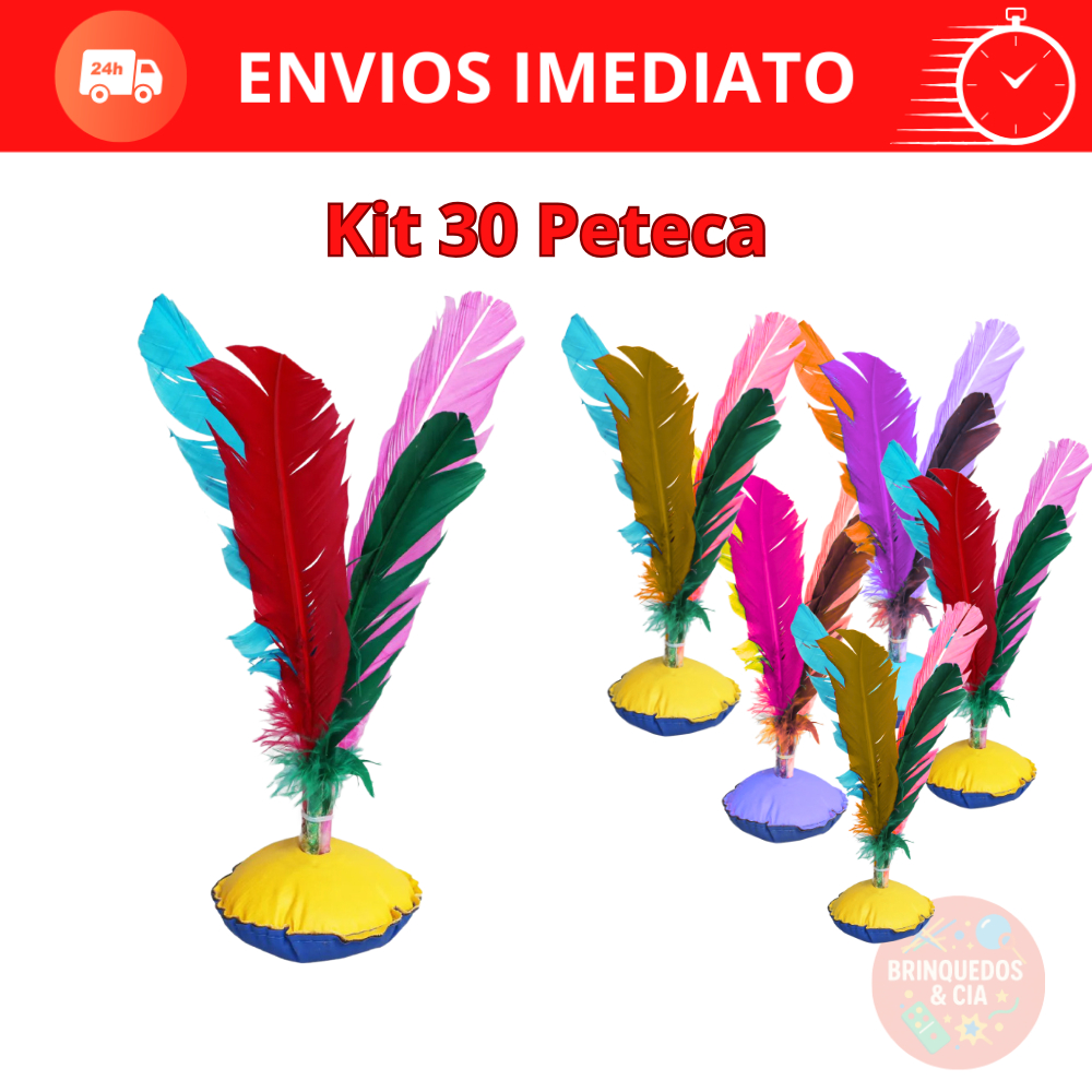 Kit Econômico com 30 Petecas Artesanais – Envio Rápido e Seguro
