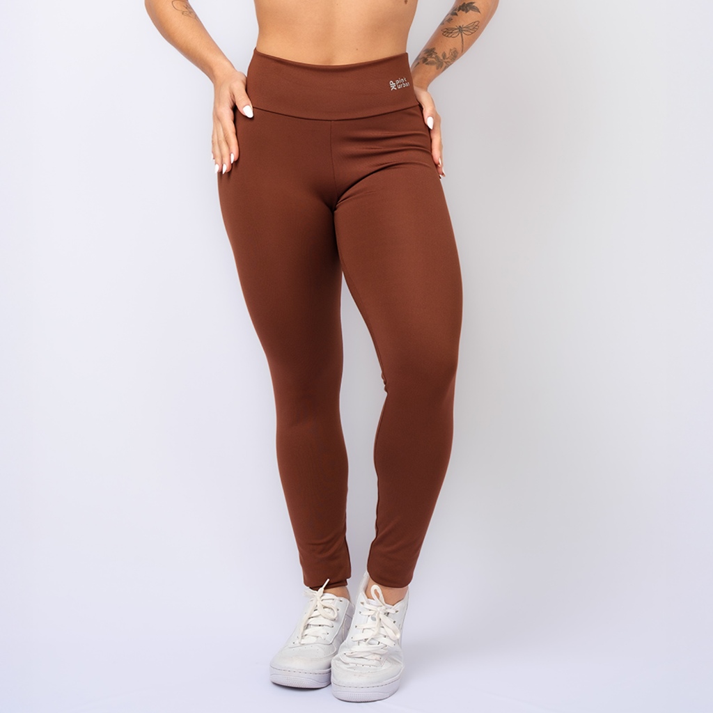 Calça Legging Fitness Cintura Alta Feminina Sem Transparência Básico Corrida Inverno em Oferta na Shopee