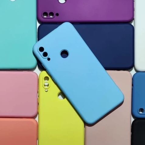 Capa Protetora Xiaomi Redmi Note 7 Silicone Proteção de Câmera Interior Aveludado Macia TPU Premium
