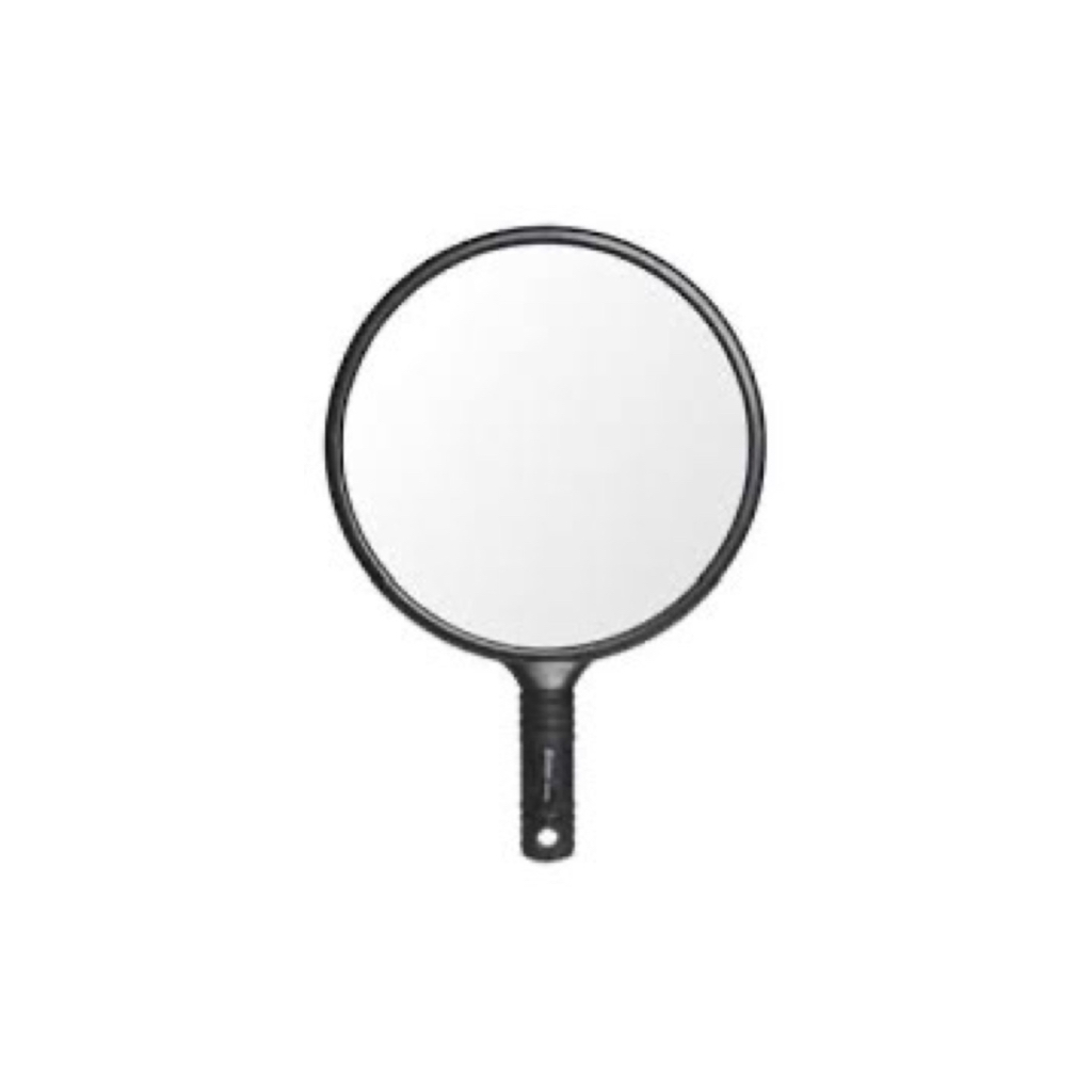 ESPELHO DE MAO REDONDO COM CABO PROFISSIONAL PARA BARBEIRO em Oferta na Shopee