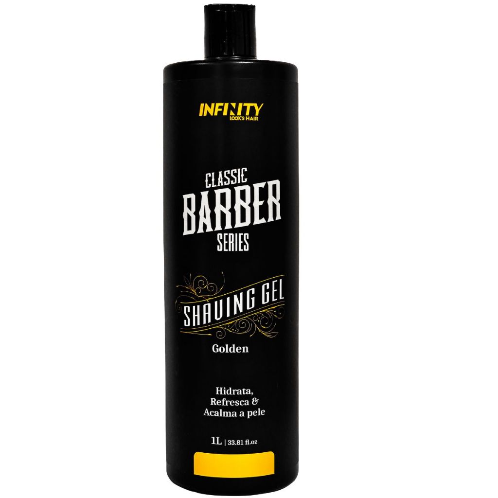 Detalhes do SHAVING GEL DE BARBEAR 1L MENTHOL - LEMON - GOLDEN INFINITY LOOKS HAIR
