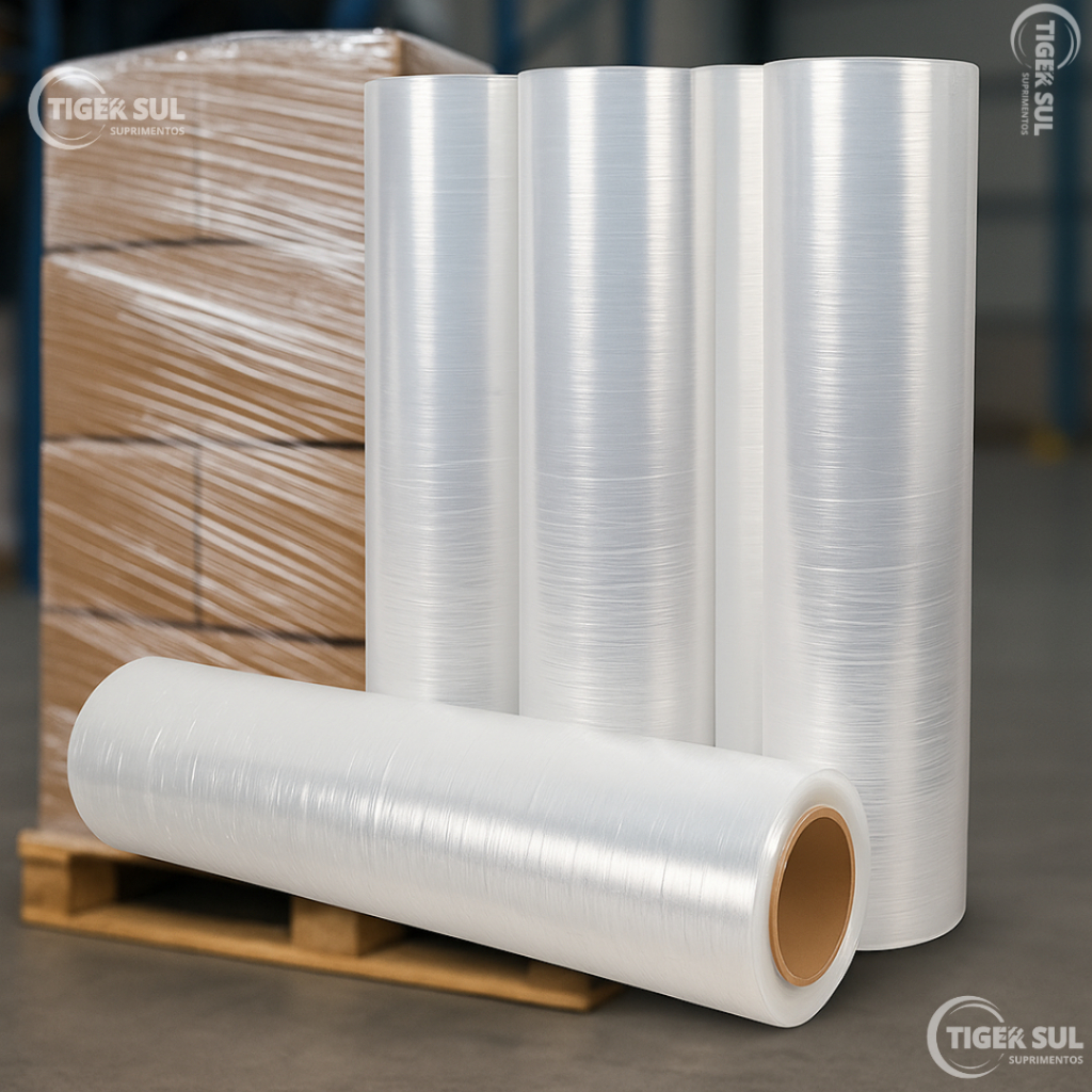 Filme Stretch Profissional 50cm | Rolo 300m – Alta Qualidade p/ Logística & E-commerce em Oferta na Shopee