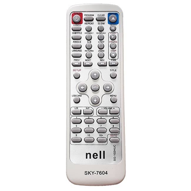 CR-2450 Controle Remoto Compatível DVD NELL Sd2800F SKY-7604