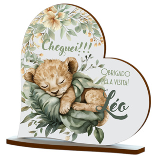 Kit 12 Pç Centro De Mesa Chá De Bebê ché Revelação chá de Fraldas impressão colorida em madeira mod 27 em Oferta na Shopee