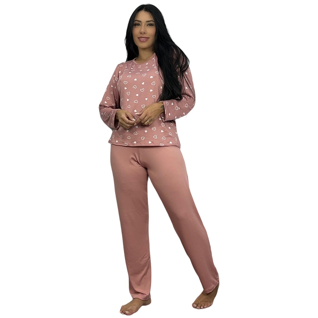 Pijama Longo Feminino Estampa SORTIDA 10996
