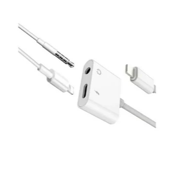 ItBlue LE-0155 Adaptador 2 em 1 De Áudio De Dual Lightning Carrega Fone P2 3.5mm Para 7 8 Plus X Xs Xr 11 12 13 Pro MAX