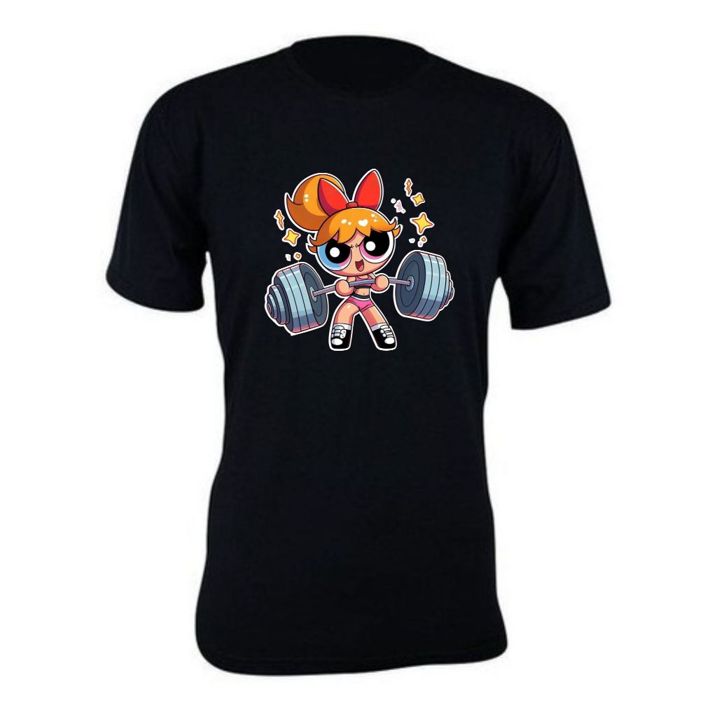 Camiseta camisa estampa Meninas Superpoderosas FLORZINHA NA ACADEMIA basica unissex manga curta