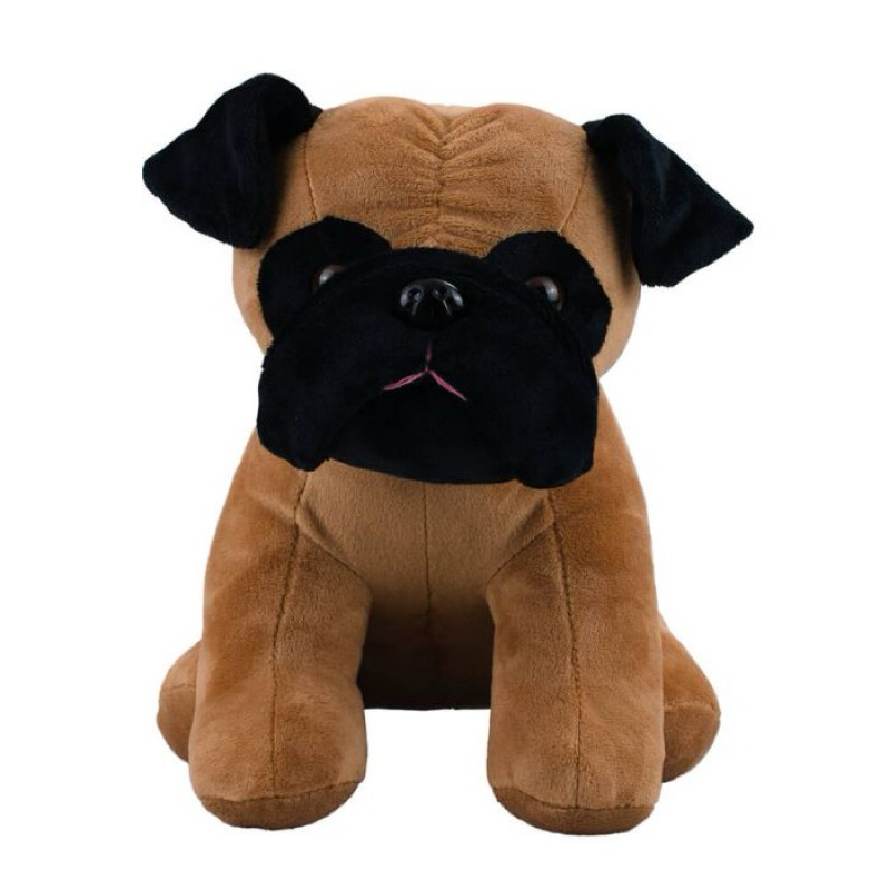 BBL1593M-F(PUG) | Cachorro Pug Sentado 25cm - Pelúcia