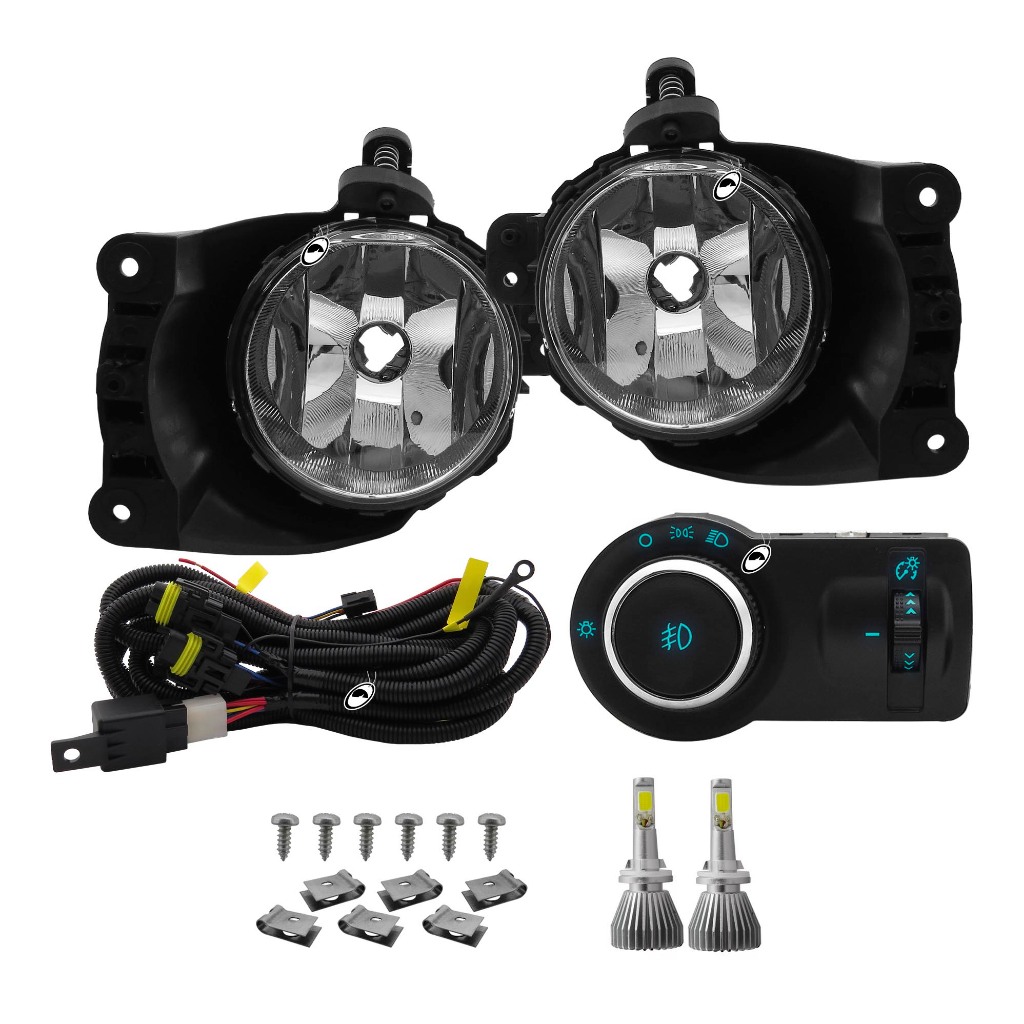 Kit Farol de Milha Neblina Cobalt Spin Prisma Onix LT / LTZ 2013 á 2019 Kit Lâmpada Super LED 6000K
