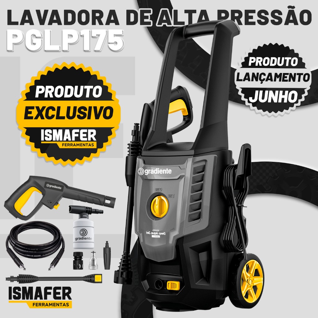 Lavadora De Alta Pressão Gradiente Deep Aqua Jet 1500w De Potência 1750 Psi - Home & Living