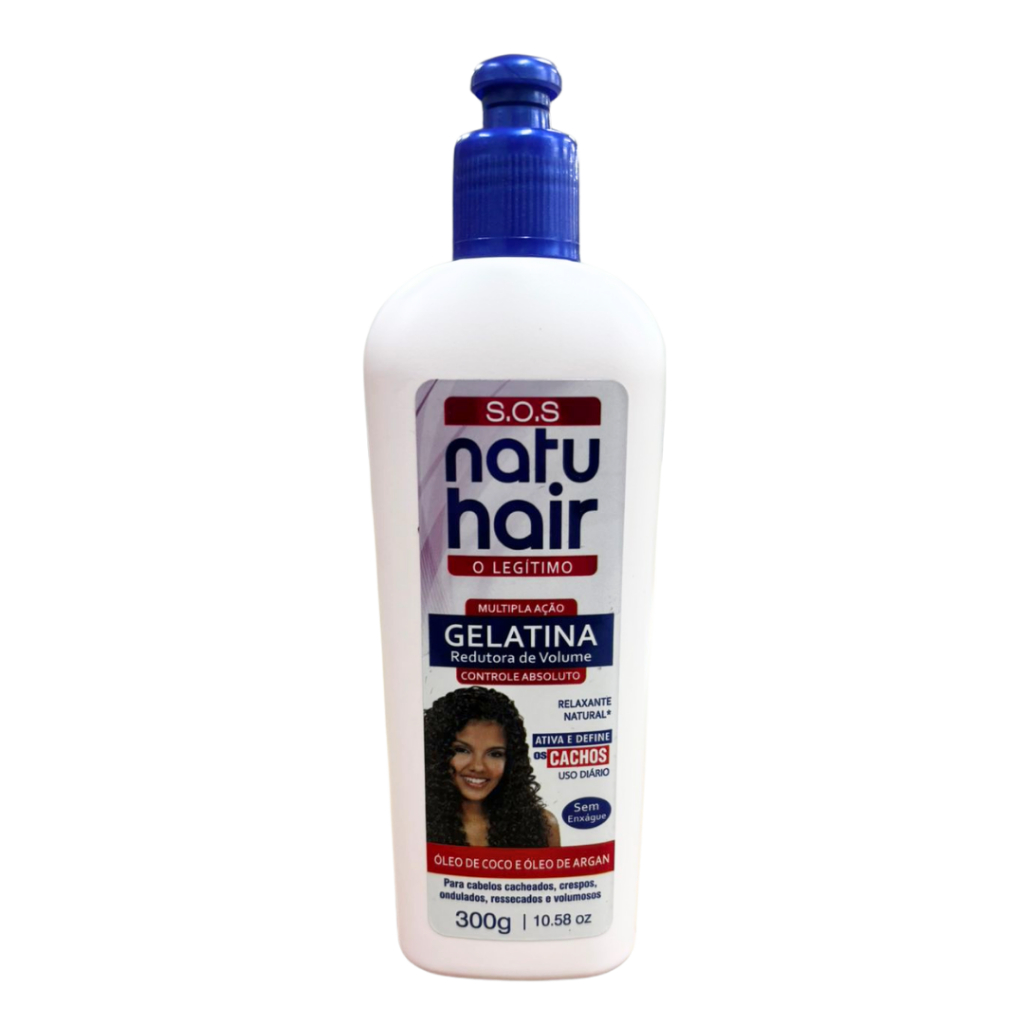 Gelatina Redutora de Volume SOS NatuHair Ativadora de Cachos 300g