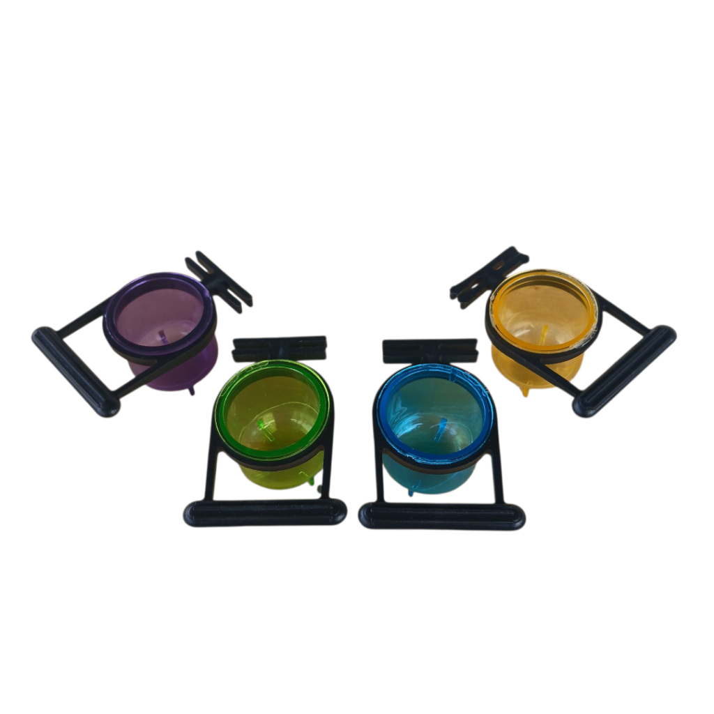 4 Unidades Porta Vitamina Para Coleiro (com poleiro) em Oferta na Shopee