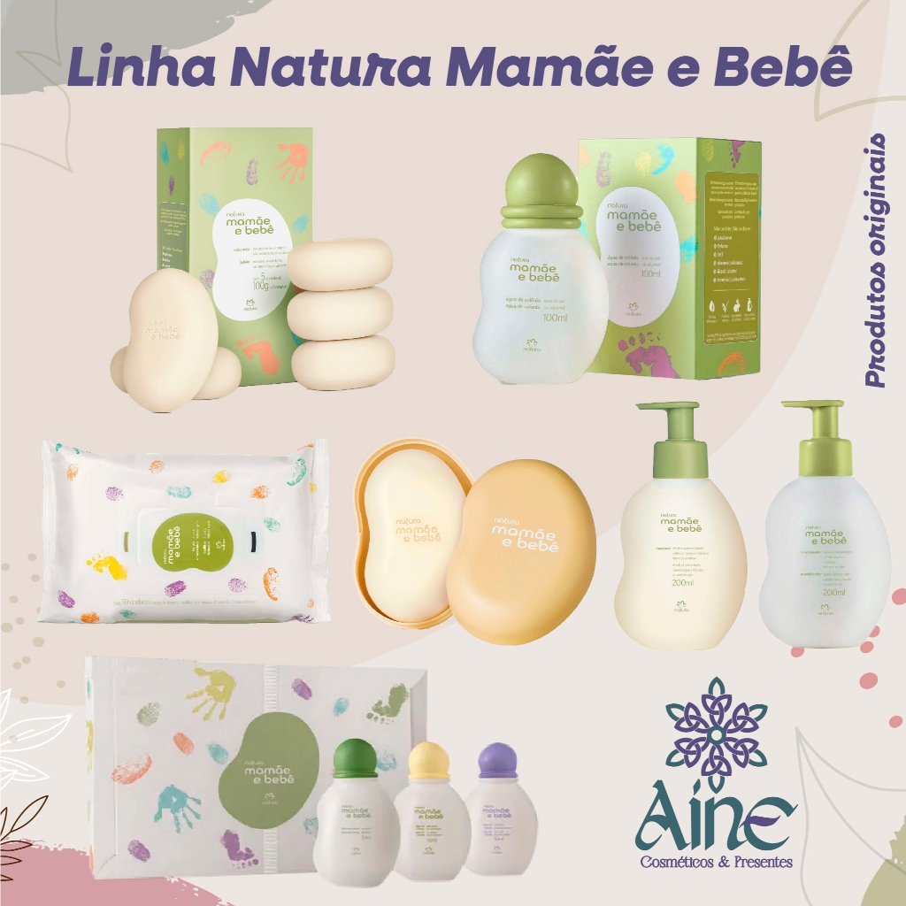 Mamãe E Bebê Natura Produtos Originais Lacrados em Oferta na Shopee