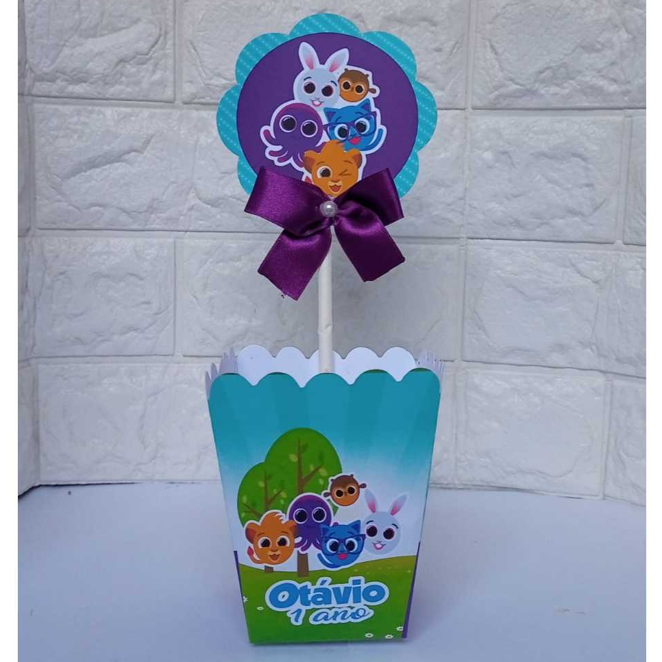 Centro de Mesa Cachepot do Bolofofos Menino personalizadas | Lembrancinhas | Festa infantil | Aniversario | Caixinhas