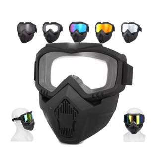 MÁSCARA ÓCULOS Facial Para Ciclisto Motocross Motociclismo Airsoft Paintball em Oferta na Shopee