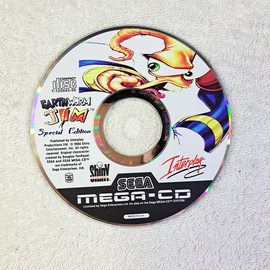 Earthworm Jim Special Prensado Novo. Sega Cd Mega Drive. Jogo industrial. Não é Patch. Cd Mídia Prata