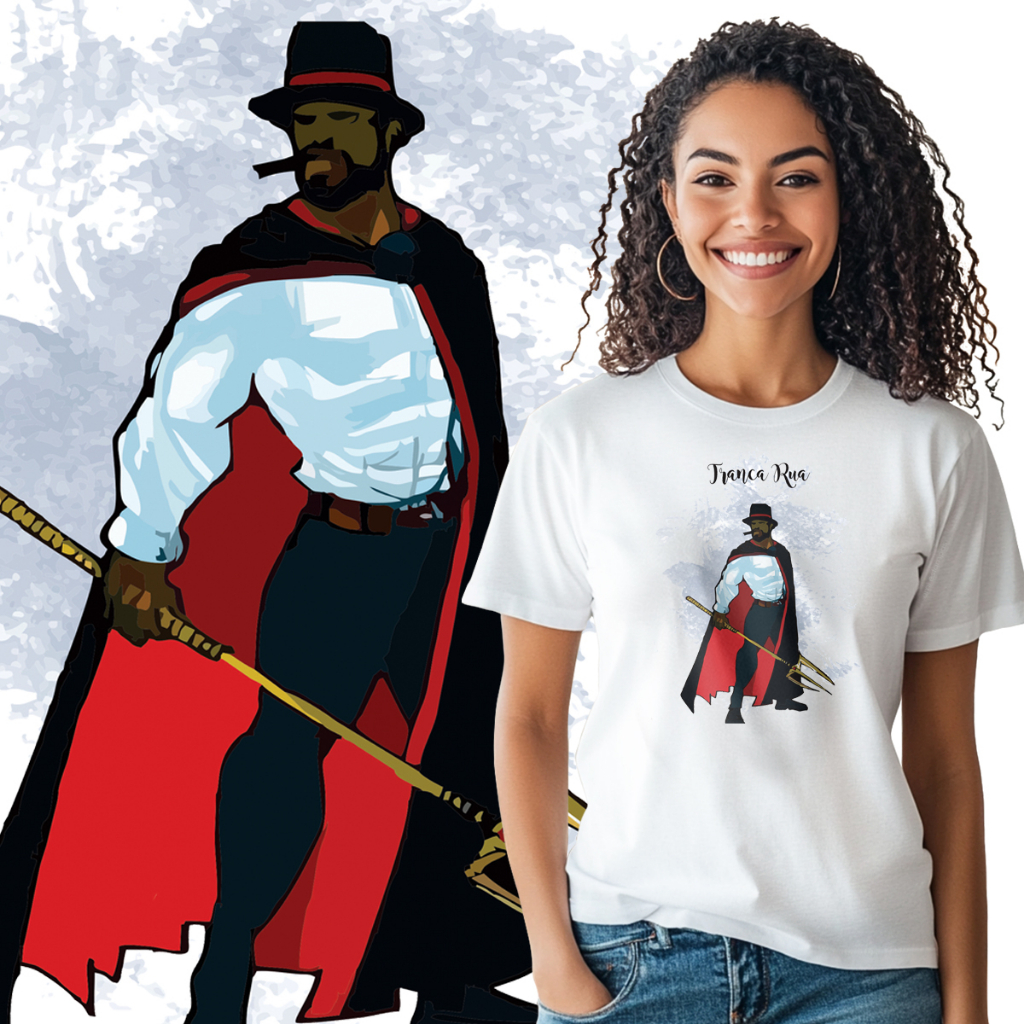 Camiseta blusa Umbanda Orixá Tranca Rua 25