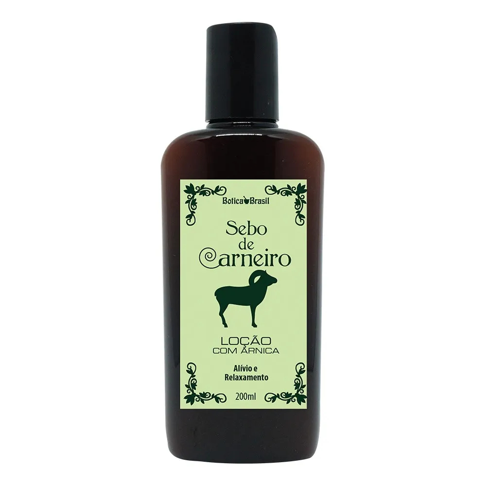 Loção Sebo de Carneiro Com Árnica - Alívio e Relaxamento 200ml Botica Brasil