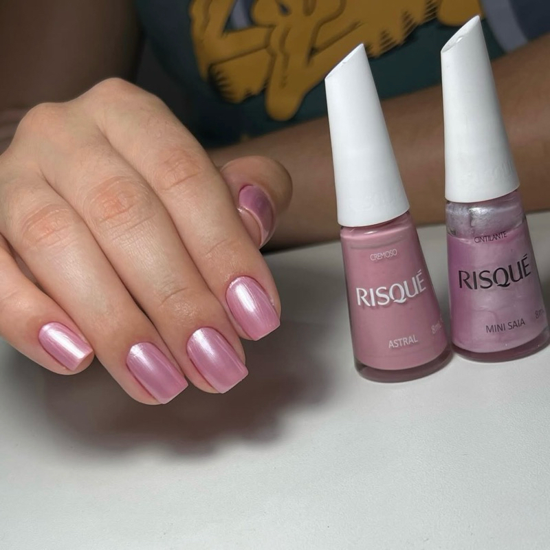 Kit 2 Esmalte Risque Astral e Mini Saia em Oferta na Shopee