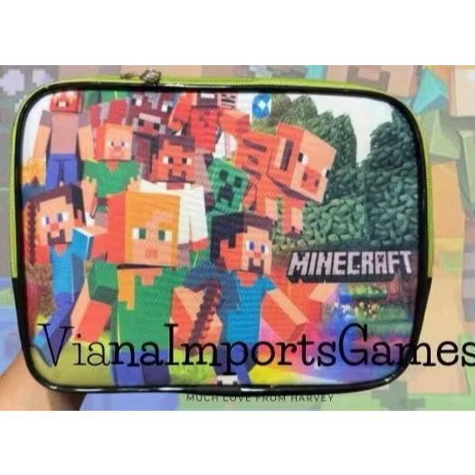Lancheira Escolar Térmica Minecraft Infantil Kids Colegio Filme Menino Desenho