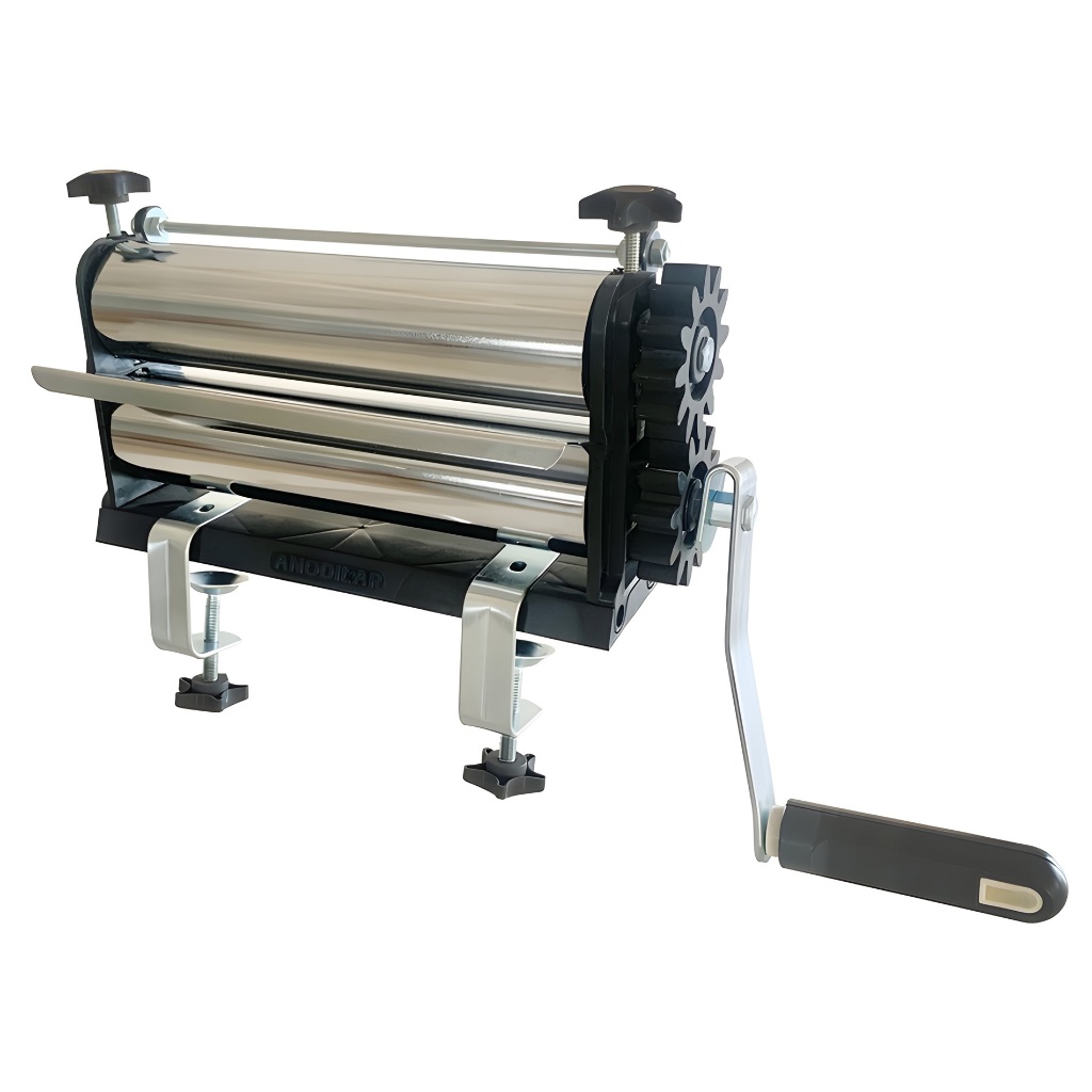 Cilindro de massas 25 cm cromado pizza pão pastel lasanha laminador manual junior em Oferta na Shopee