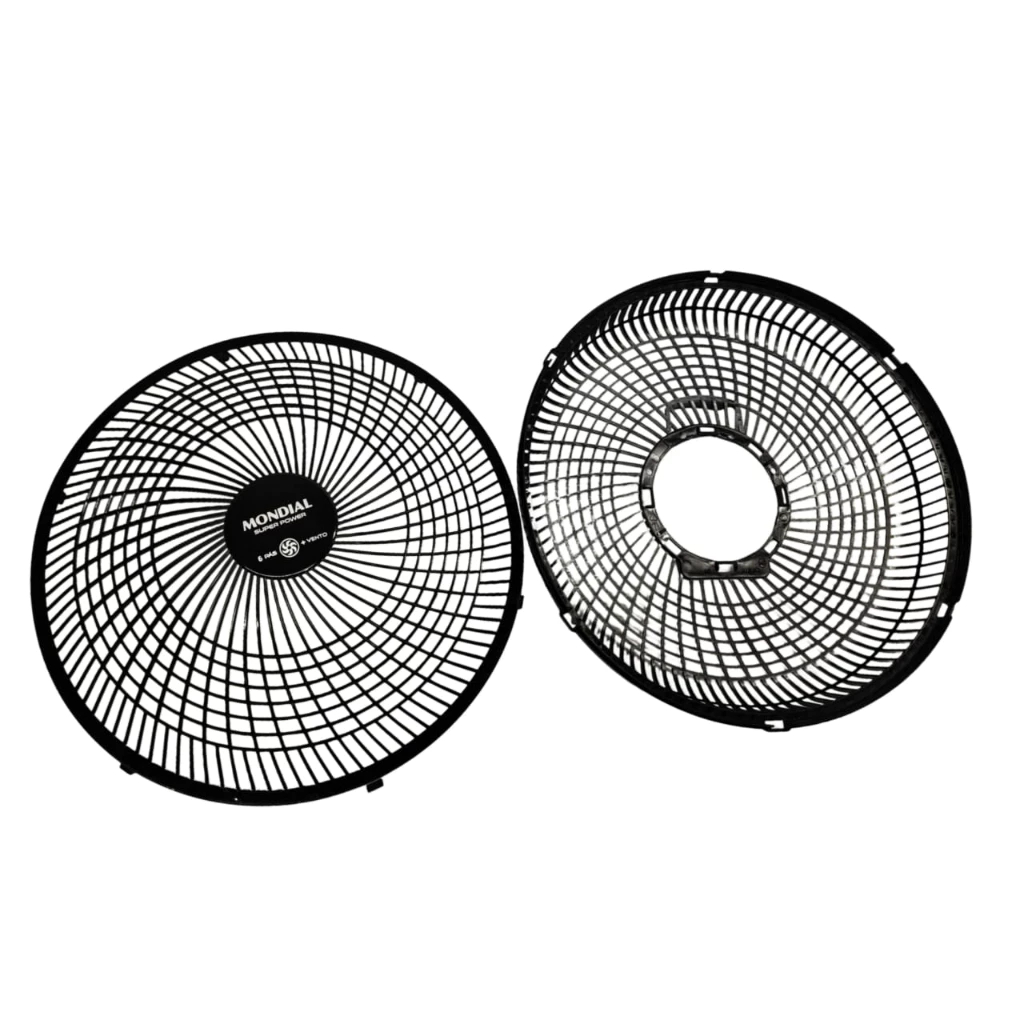 Kit Grade Traseira e Grade Frontal Ventilador Mondial 30cm Preta